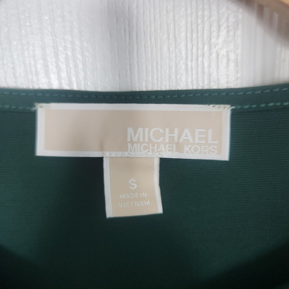 Michael Michael Kors Elegant Green Women's Blouse Size S - Picture 3 of 5